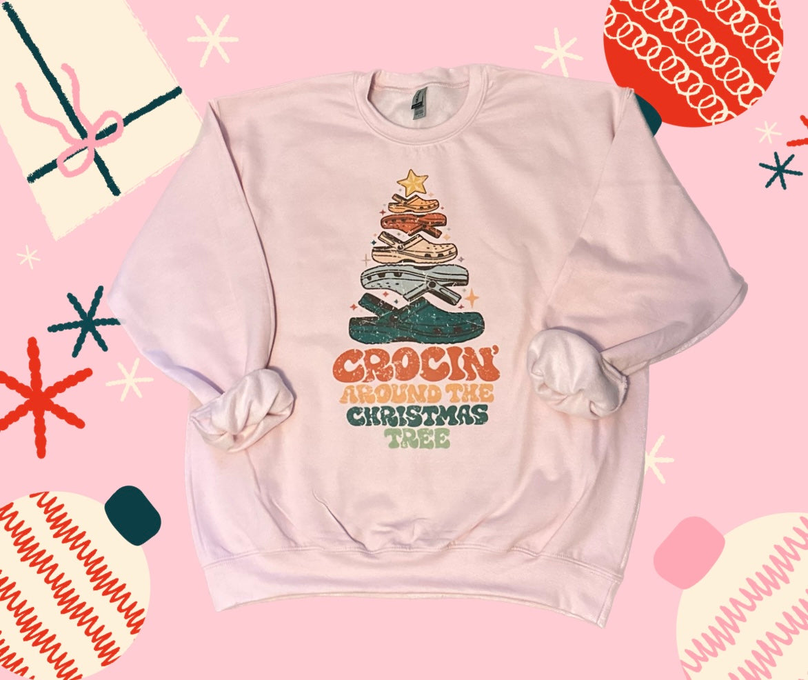 CROCIN’ AROUND THE CHRISTMAS TREE CREWNECK