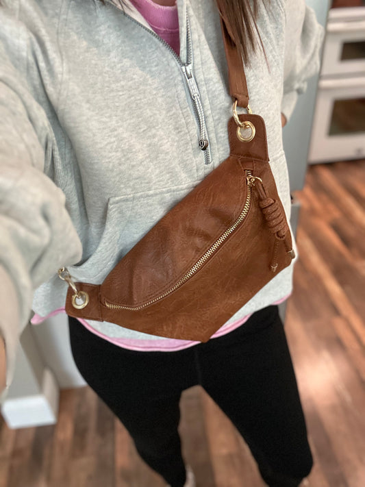 CONVERTIBLE SLING CROSSBODY BAG / FANNY PACK (3 COLOR OPTIONS)