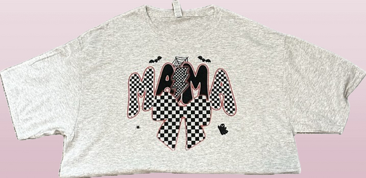 CHECKERED MAMA TEE