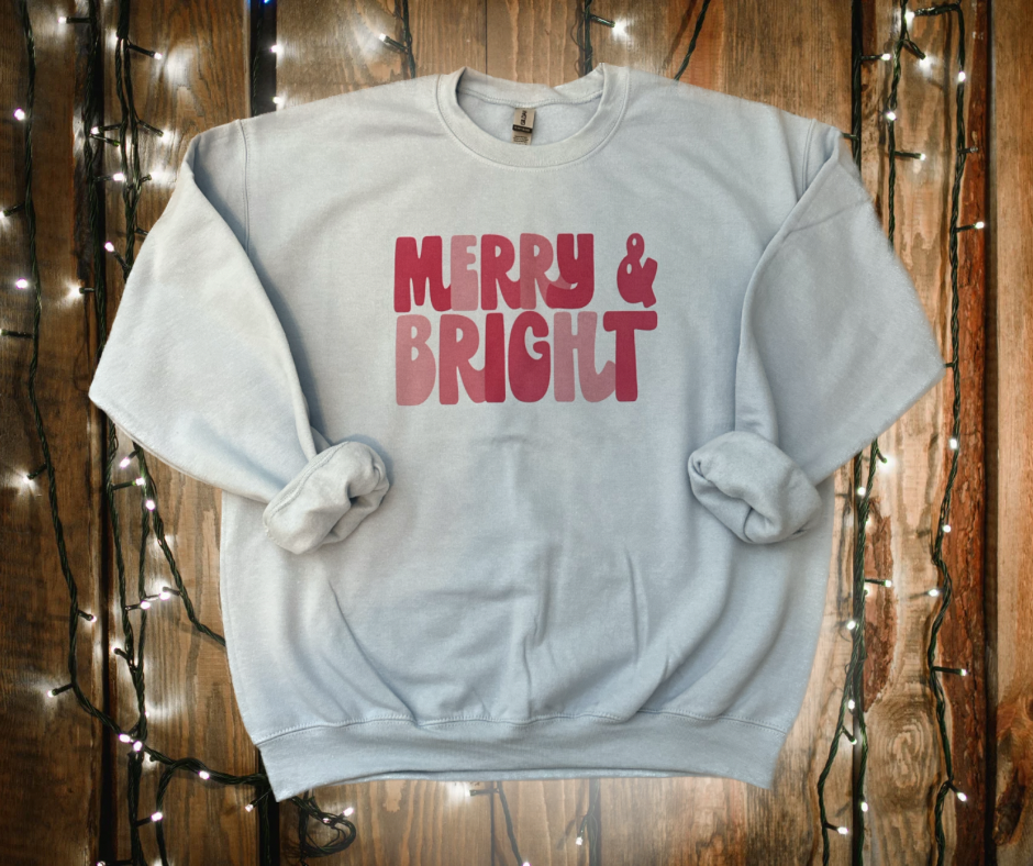 MERRY & BRIGHT CREWNECK