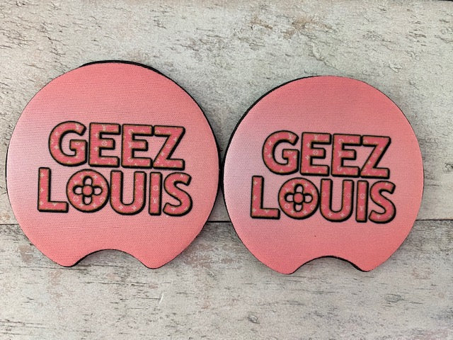 GEEZ LOUIS CAR COASTERS